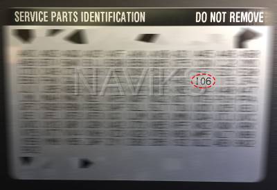 RPO - Service Parts Information - IO6